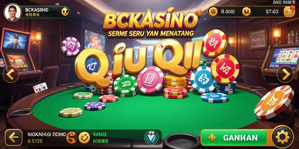 Tampilan gameplay QiuQiu yang seru dan menantang di BCKASINO.