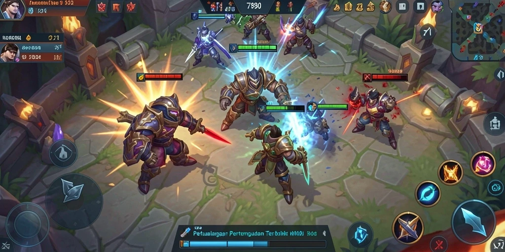 Screenshot dari gameplay <strong>C7890</strong> menampilkan aksi pertarungan yang seru.