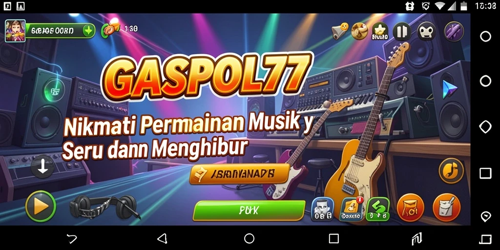 Gameplay seru GASPOL77 dengan berbagai tantangan musik.