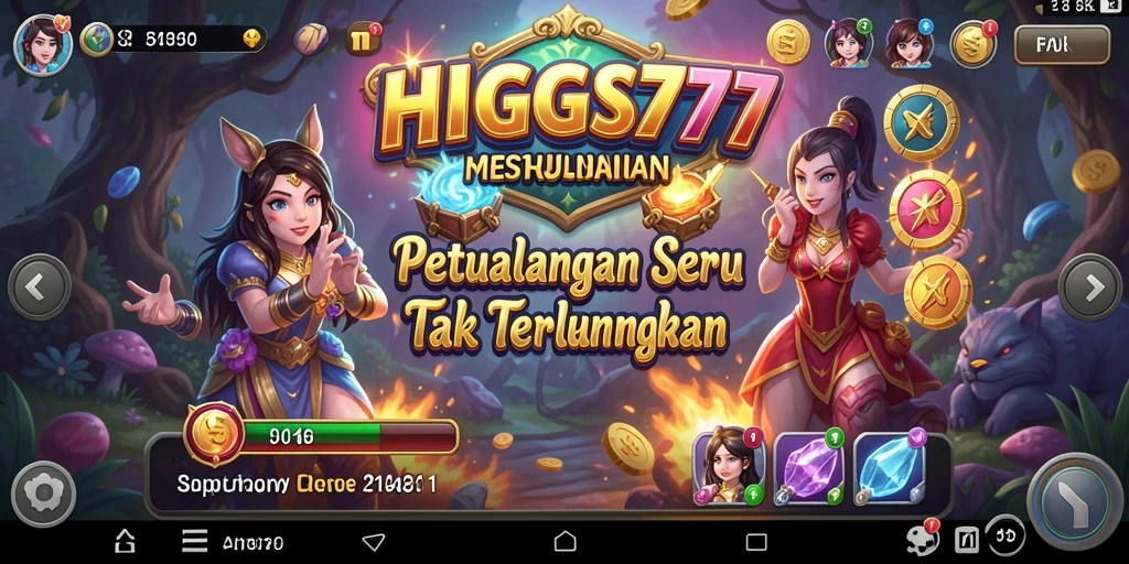 Tampilan menakjubkan dari gameplay HIGGS777 yang penuh petualangan.