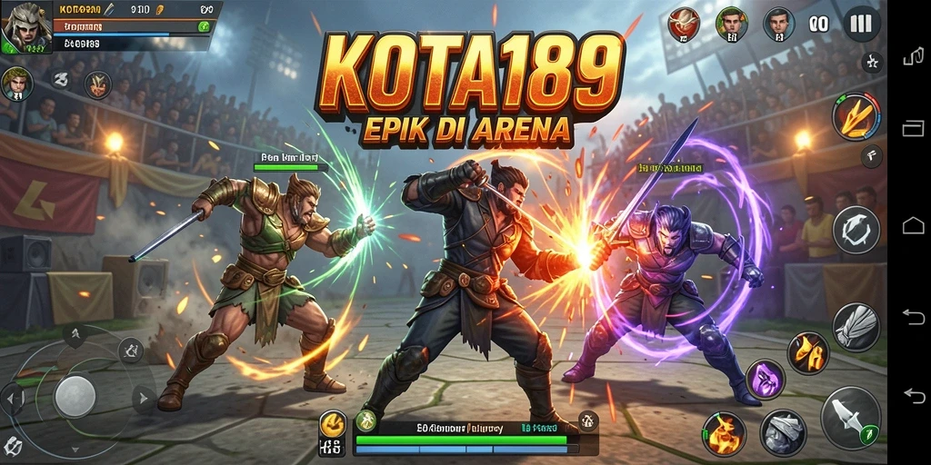 Screenshot KOTA189 menampilkan aksi pertarungan yang mendebarkan.