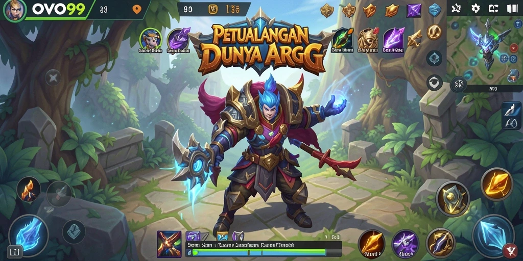 Screenshot gameplay OVO99 dengan petualangan ARPG yang intens.