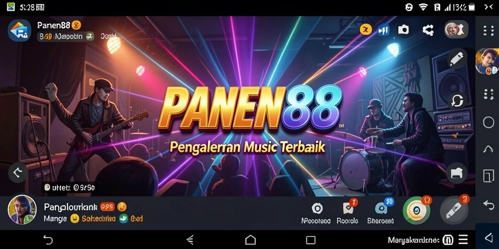 Screenshot gameplay PANEN88 menampilkan aksi seru dalam bermain musik.