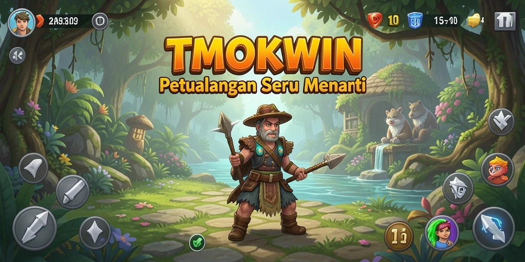Screenshot gameplay TMOKWIN yang menampilkan petualangan mendebarkan.